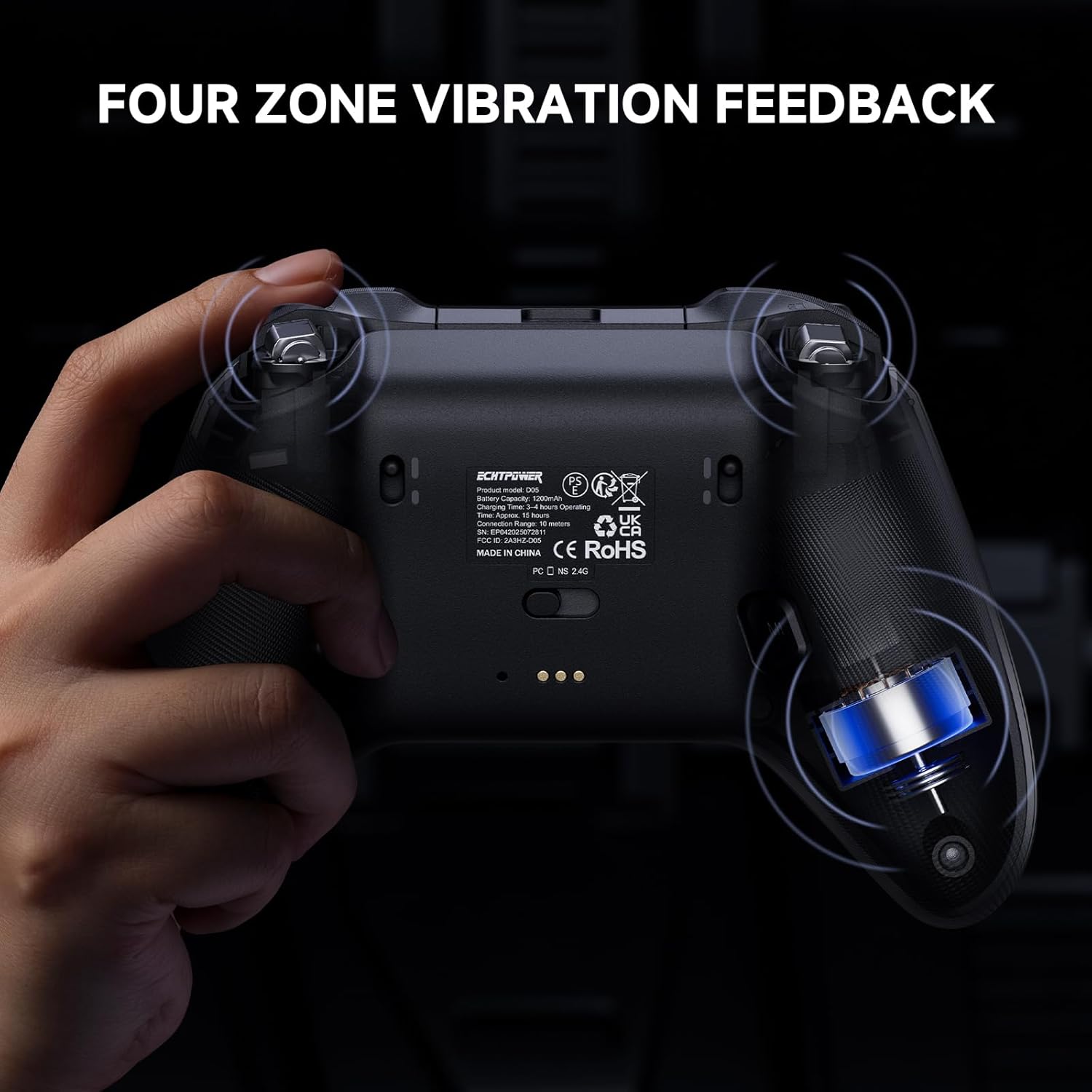 Detalle 2 de ECHTPower Wireless Game Controller 1200mAh