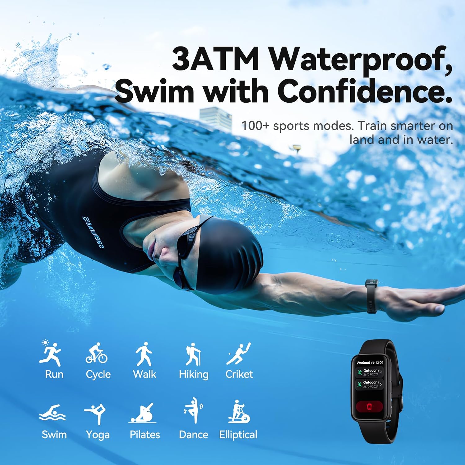 Detalle de Enfit Fitness 1.47" smart watch with 100+ sports