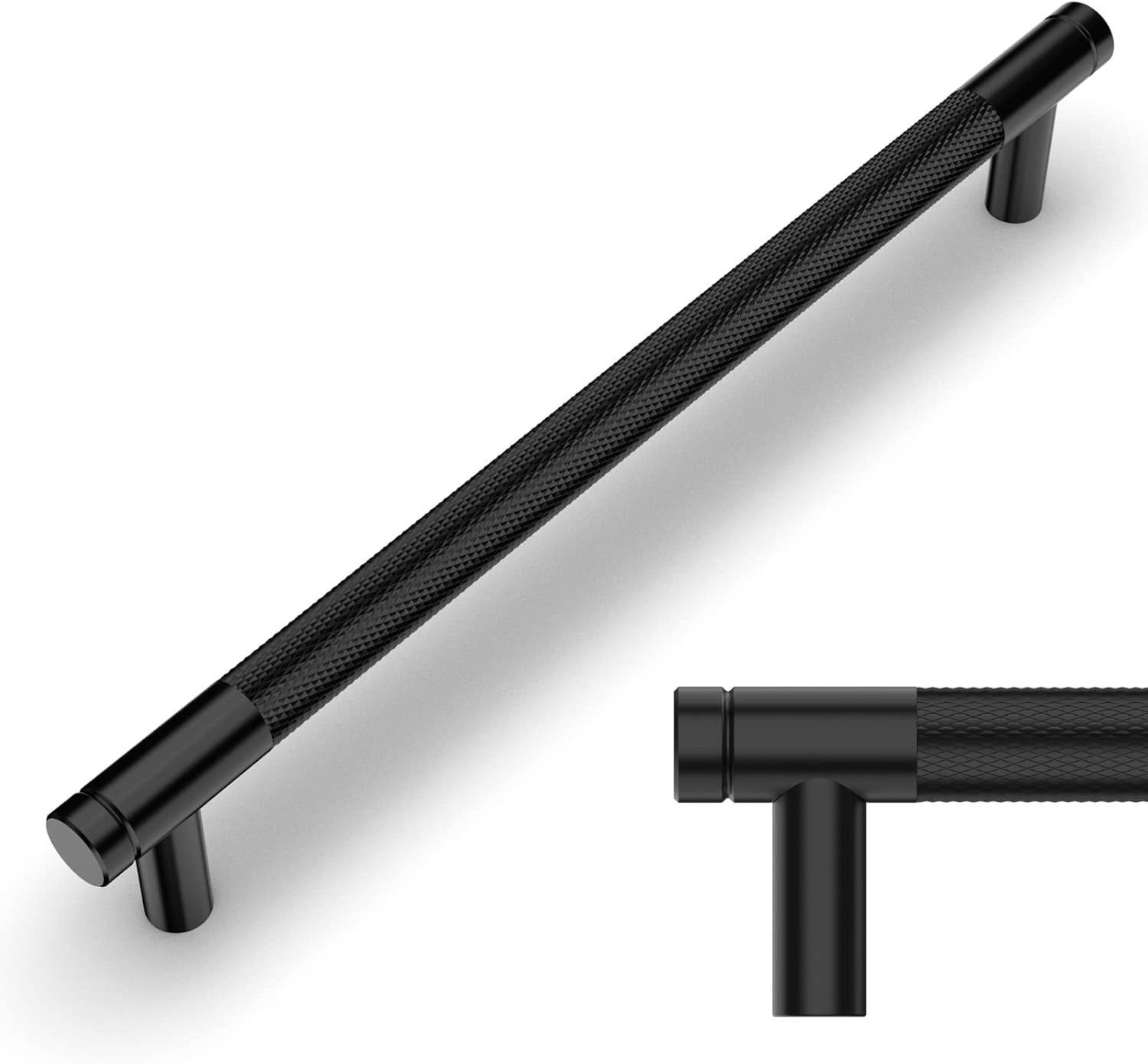 Amerdeco AM003 192mm Matte Black Cabinet Pulls