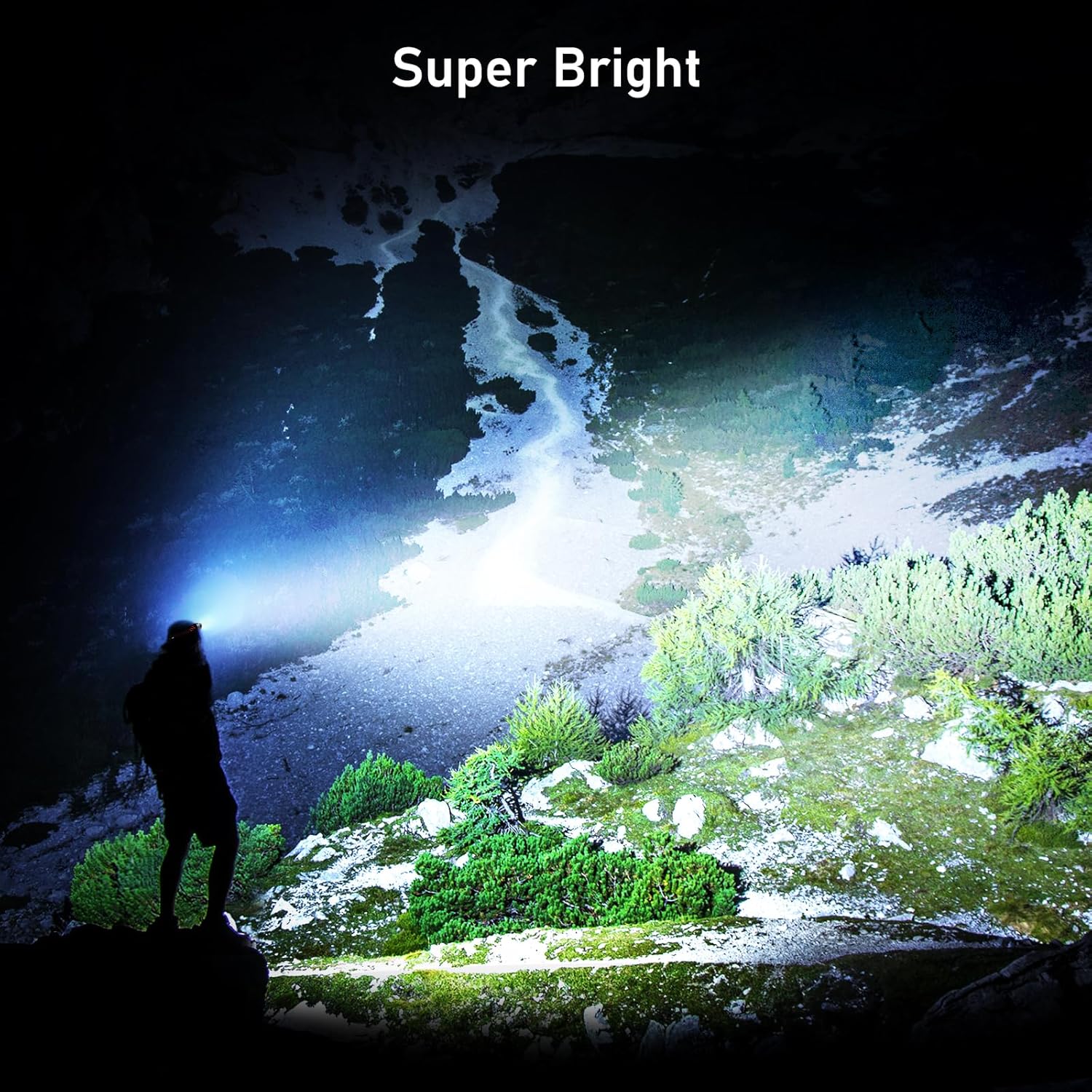 Detalle 2 de Blukar Head Torch 2000L rechargeable headlamp