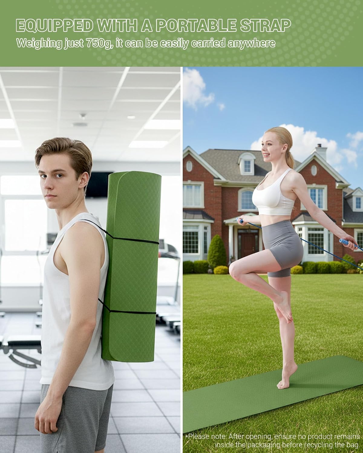 Thumbnail 5 de Good Nite Tappetino yoga 183x61x0,6 cm