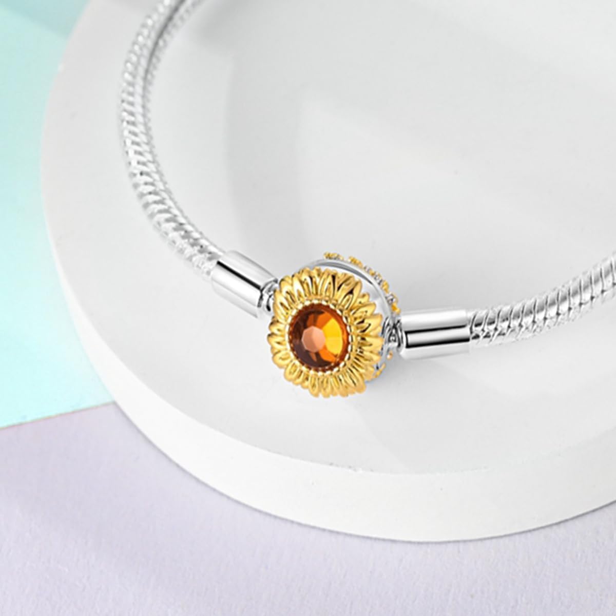 Thumbnail 1 de ChenYuTe 925 Sterling-Silber Schlangenkettchen-Armband für Damen