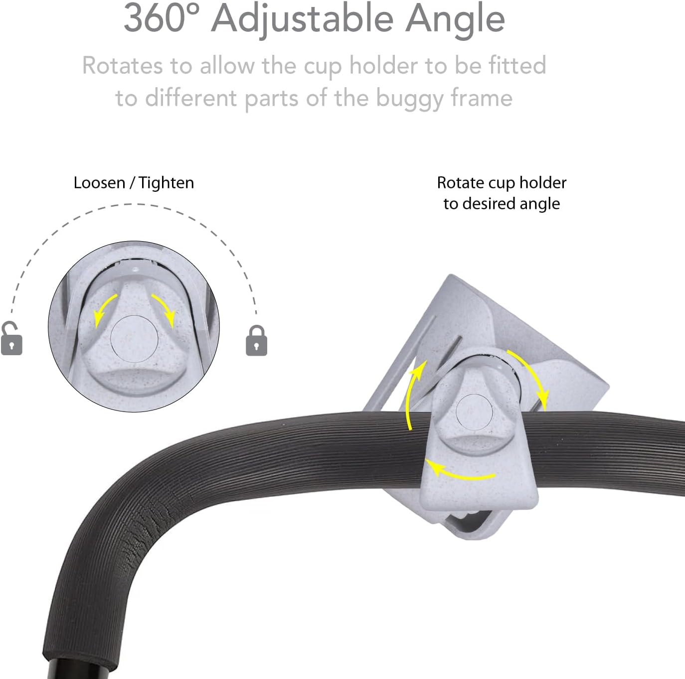 Detalle de LittleLife Buggy Cup Holder adjustable 90 mm