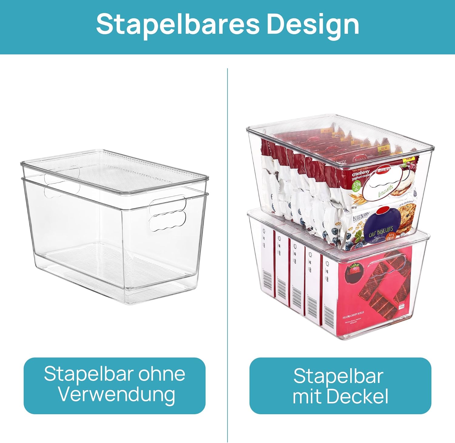 Detalle de Vtopmart Aufbewahrungsboxen 6er Set 28,5×19×15 cm