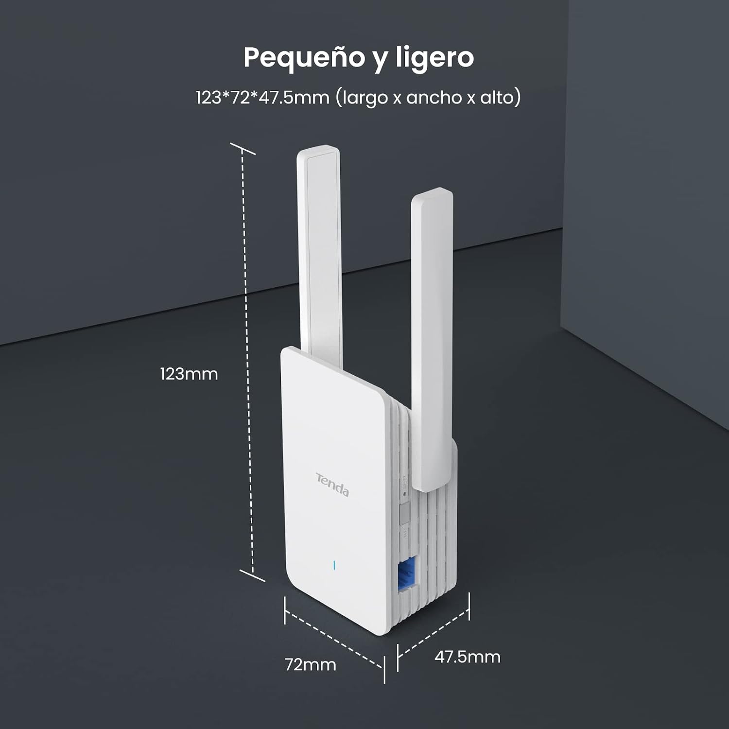 Detalle de Tenda A33 Repetidor Wi‑Fi 6 AX3000