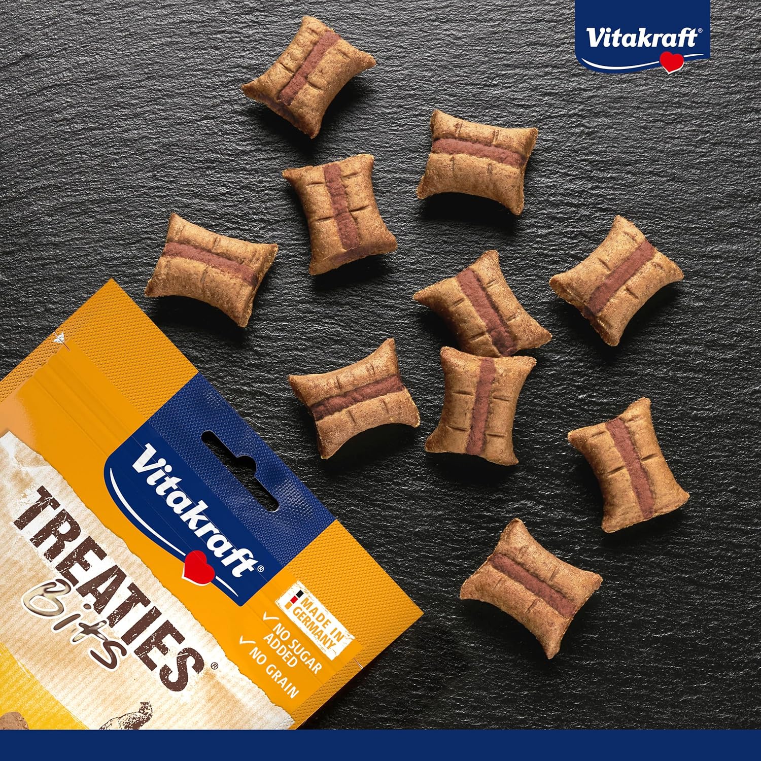 Detalle de Vitakraft Treaties Bits – Friandise moelleuse au poulet sans céréales (6x120 g) pour chiens