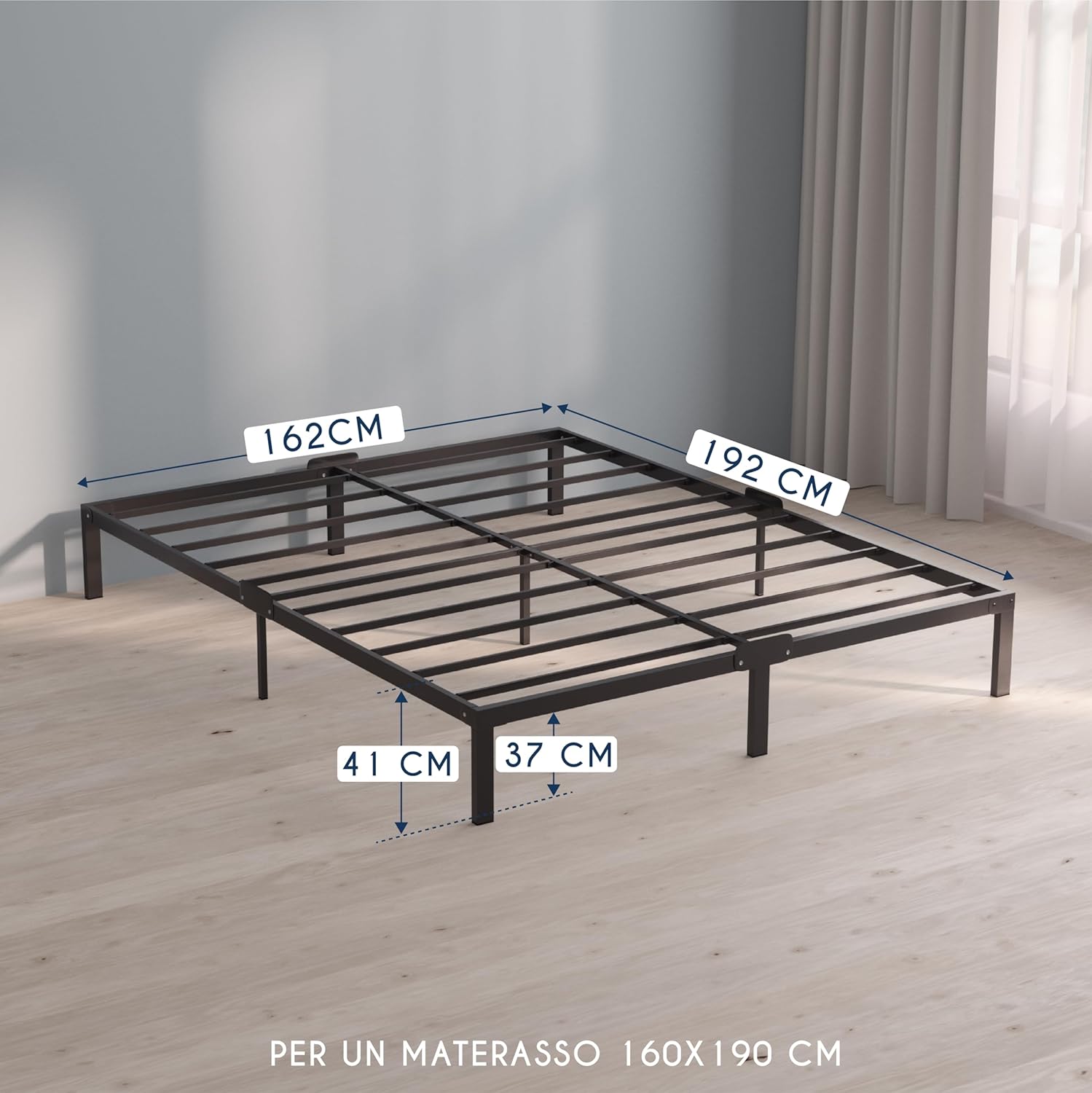 Thumbnail 1 de Dreamzie struttura letto singolo 160x190 cm con altezza 41 cm e grande spazio contenitore