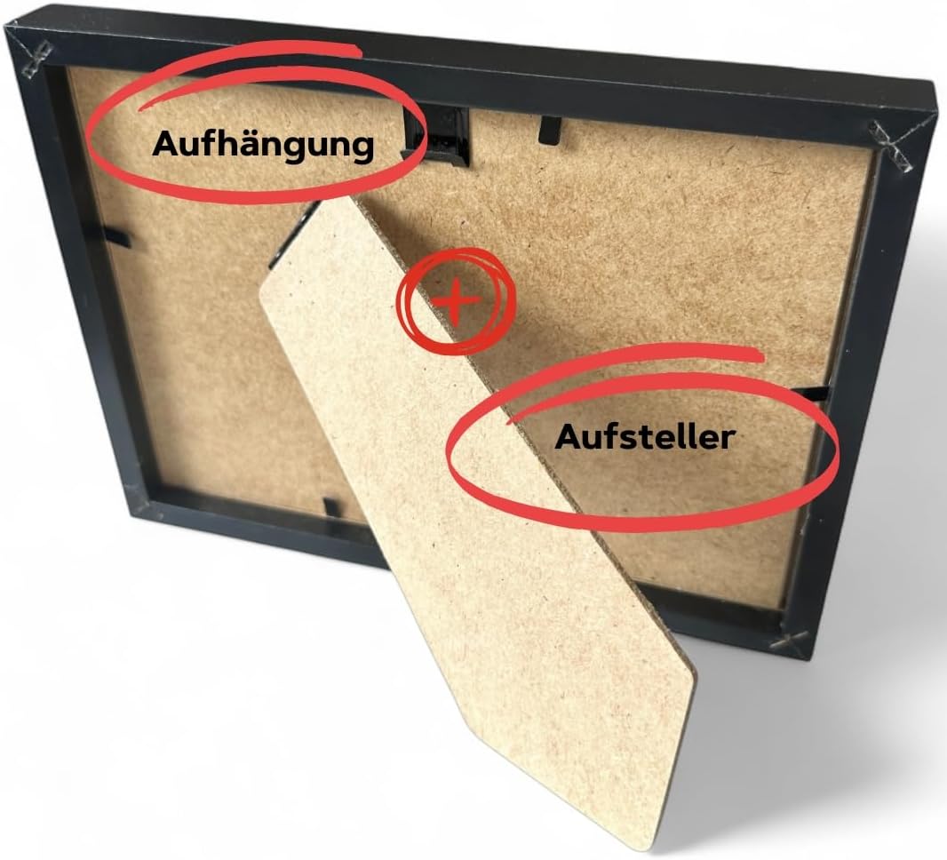 Thumbnail 6 de WALWI „Nichts Geschenk / NIX Geschenk“ im weißen MDF-Holzrahmen – lustiges Geldgeschenk mit Karte