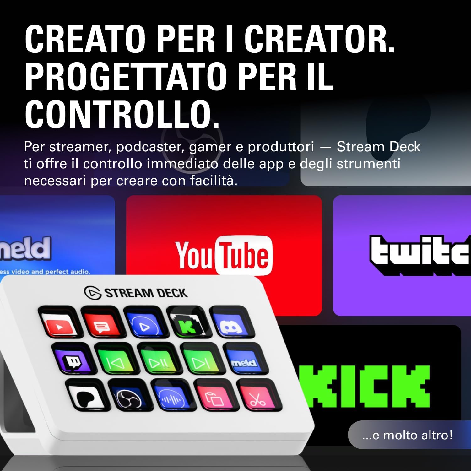 Detalle 2 de Stream Deck MK.2 White 15 tasti macro