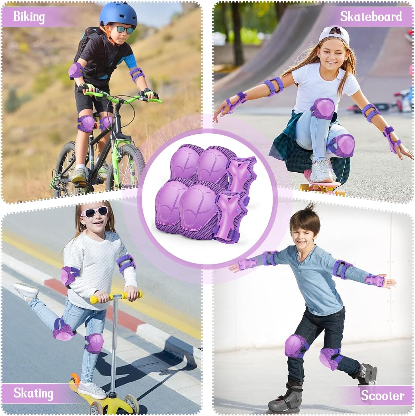 Thumbnail 6 de Kids Knee and Elbow Pads 6pc set protective gear 🛹