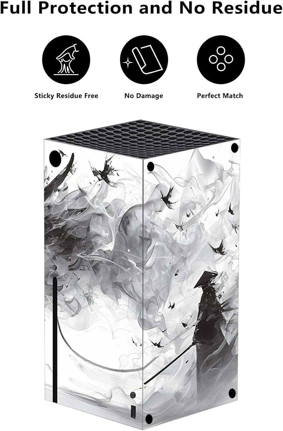 Thumbnail 2 de playvital Custom Vinyl Skins for Xbox Series X (Mistborn Dragon) – Console & Controller Wrap Decal Stickers