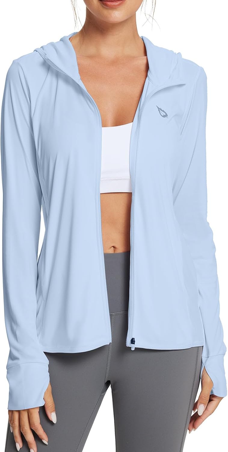 Detalle de baleaf Women's Sun Protection Jacket Hoodie: Lightweight UPF 50+ Cover Up