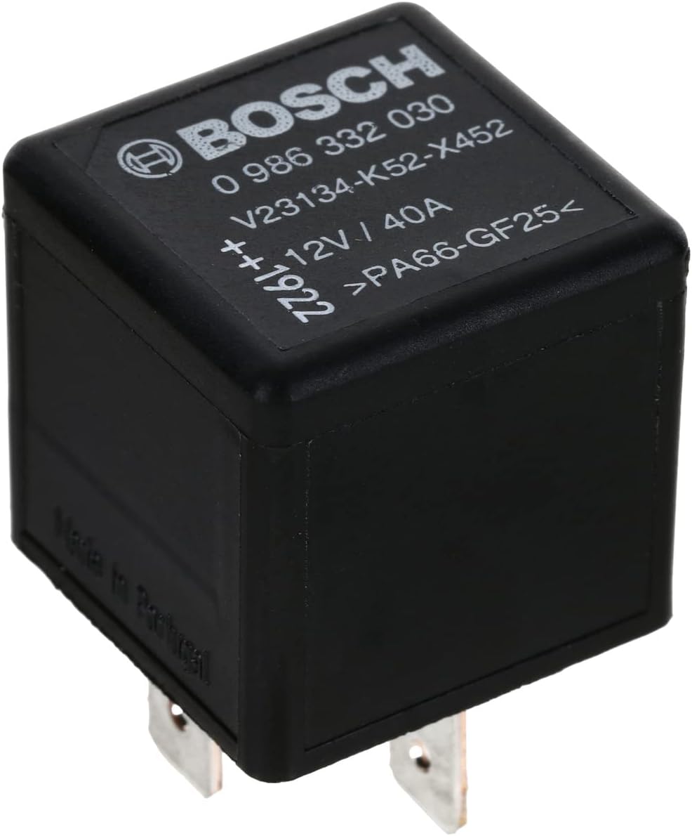 Bosch 0986332030 Mini Relay 12V 60A, 4-Pin, Normally Open (IP5K4)