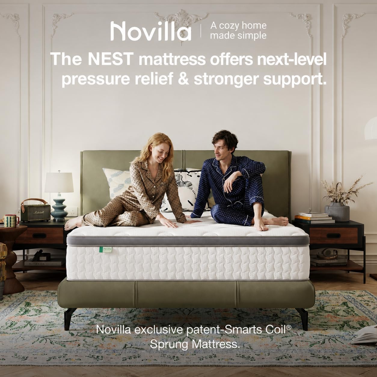 Thumbnail 2 de Novilla 3FT Single Mattress – 25cm Medium-Firm Hybrid with Pocket Springs