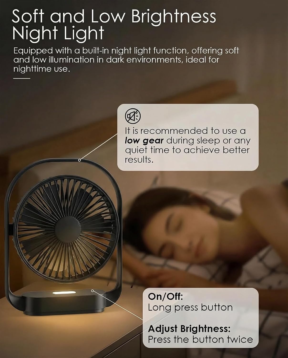 Thumbnail 3 de GIIKNEW Portable Fan with 4000mAh Battery