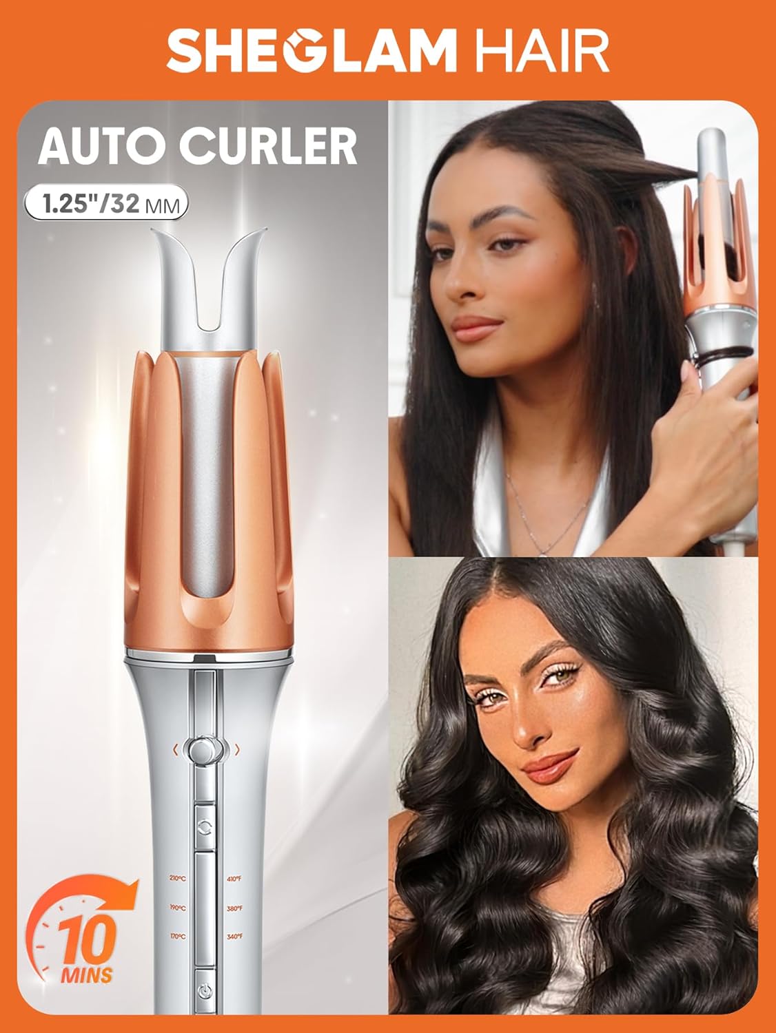 Thumbnail 1 de SHEGLAM Automatic Curling Iron 1.25in for Travel