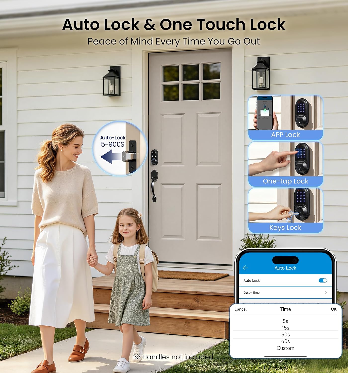 Detalle de Veise fingerprint smart deadbolt RZ07