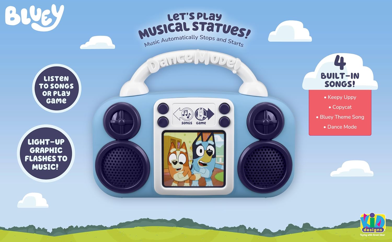 Thumbnail 2 de eKids Bluey Toy Music Player: Built-In Songs & Lights for Toddlers