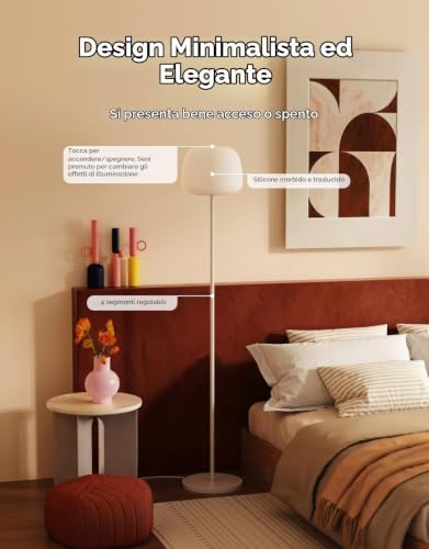 Detalle de Govee Lantern Lampada da Terra RGBICWW con Effetto Halo – LED 1400 lm, altezza regolabile