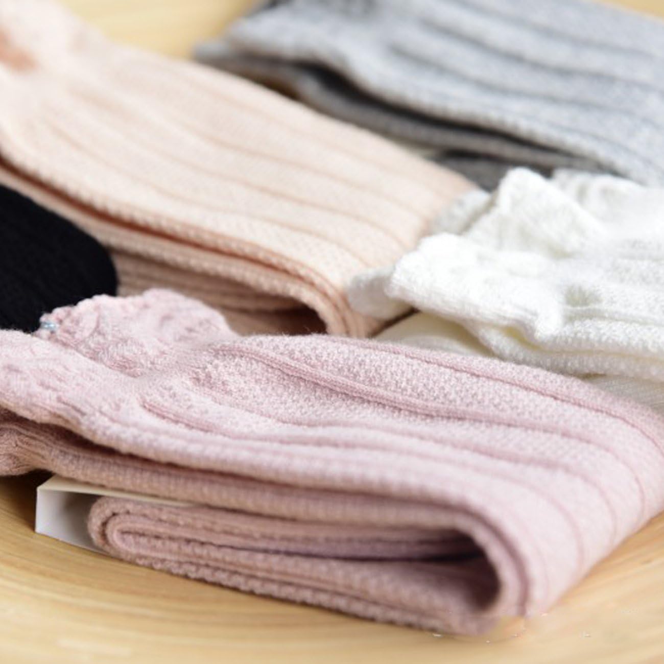 Thumbnail 5 de DRESHOW Baby Girl Knee High Socks – 5-Pack Cotton Toddler Dress Socks
