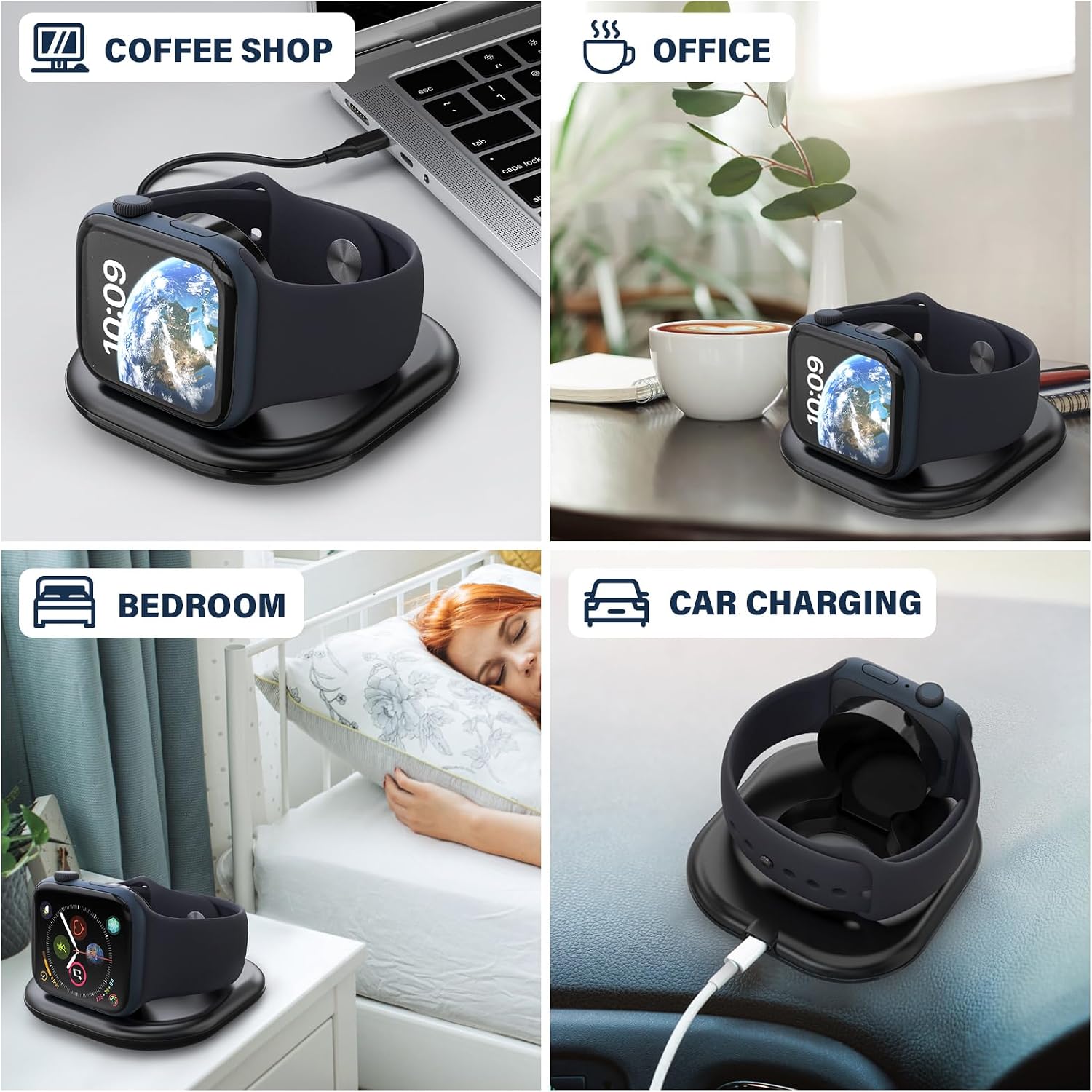 Thumbnail 5 de KTEBO Apple Watch Charger: Foldable Magnetic USB-C Dock for All Apple Watch Models