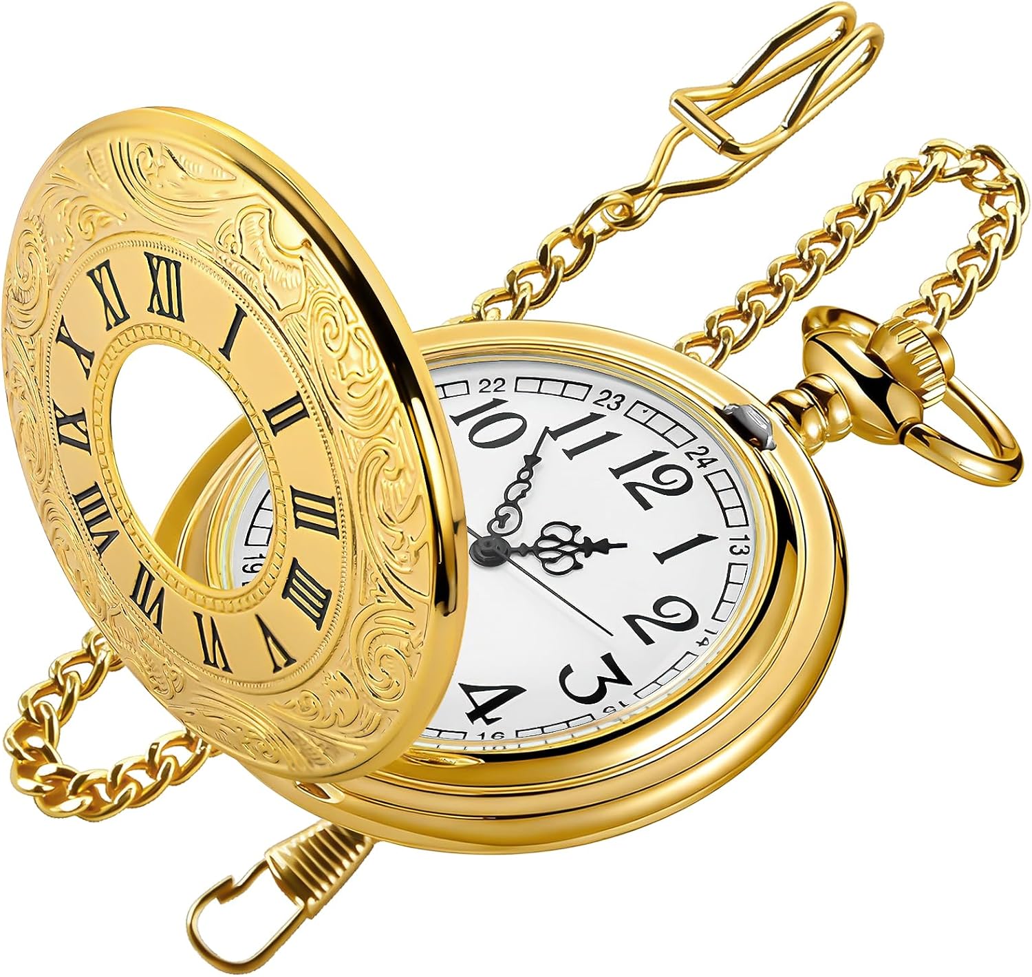 Thumbnail 4 de Tiong Vintage Roman Number Quartz Pocket Watch