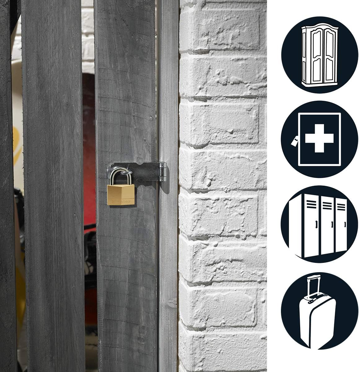 Thumbnail 1 de Master Lock 150EURD – Lucchetto con Chiavi in Ottone, Oro, 6.8 x 5 x 1.4 cm