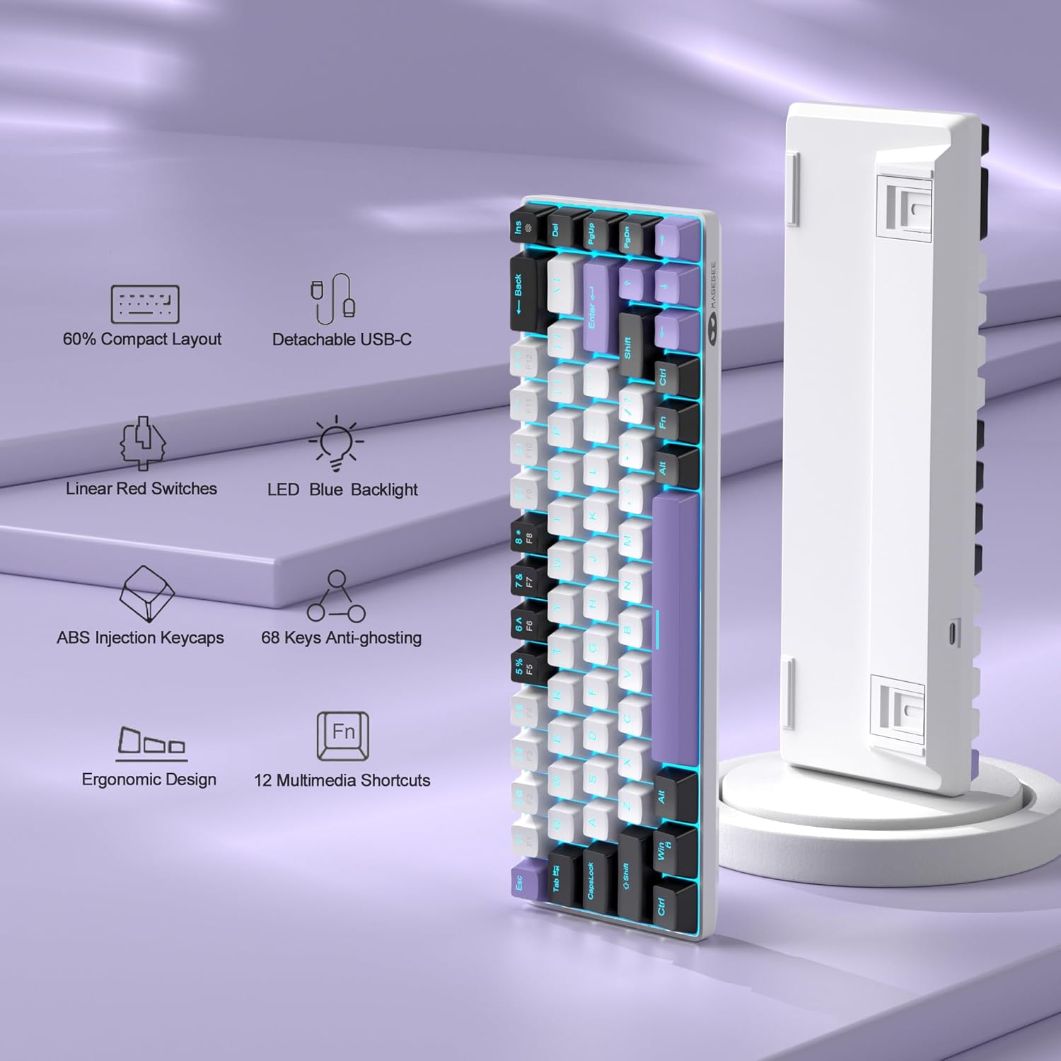 Thumbnail 6 de MageGee MK-Box 68-key 60% mechanical keyboard