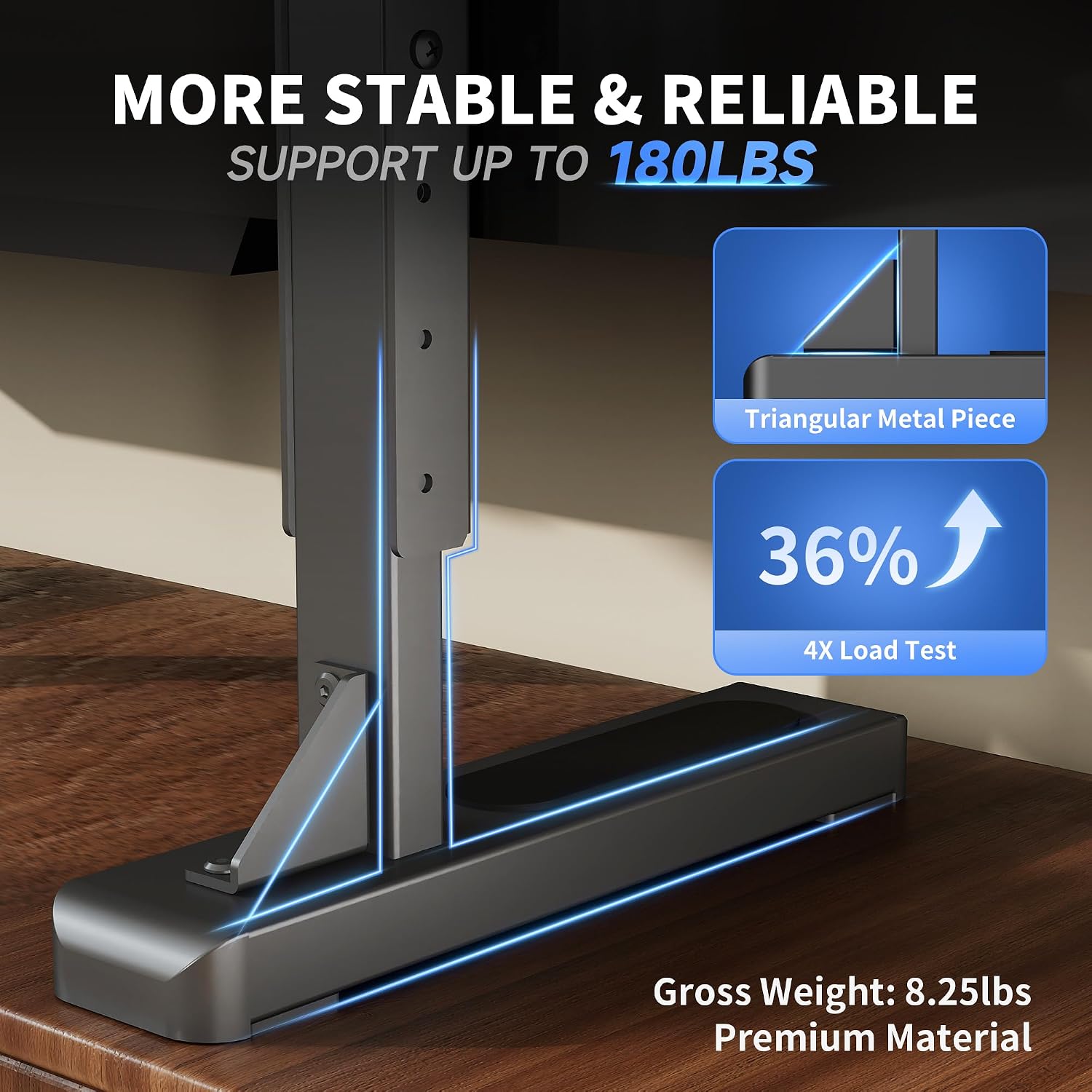 Detalle de XINLEI Large TV Stand Table Top for 24–92 inch TVs (ML3286)