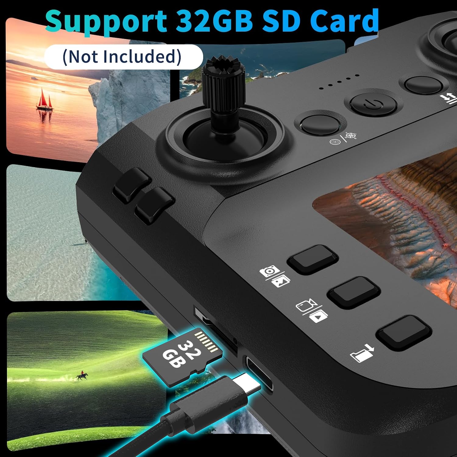 Detalle de seektoysrc G5-US-B Foldable Drone with 1080p Camera and 2.8-Inch Screen