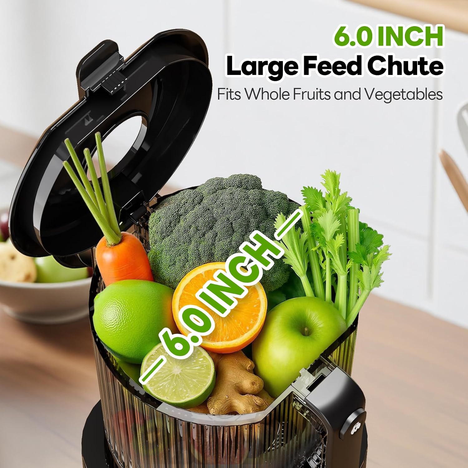 Thumbnail 1 de ECOSELF 3-in-1 Cold Press Juicer, 6.0-Inch Chute, 100 oz Capacity