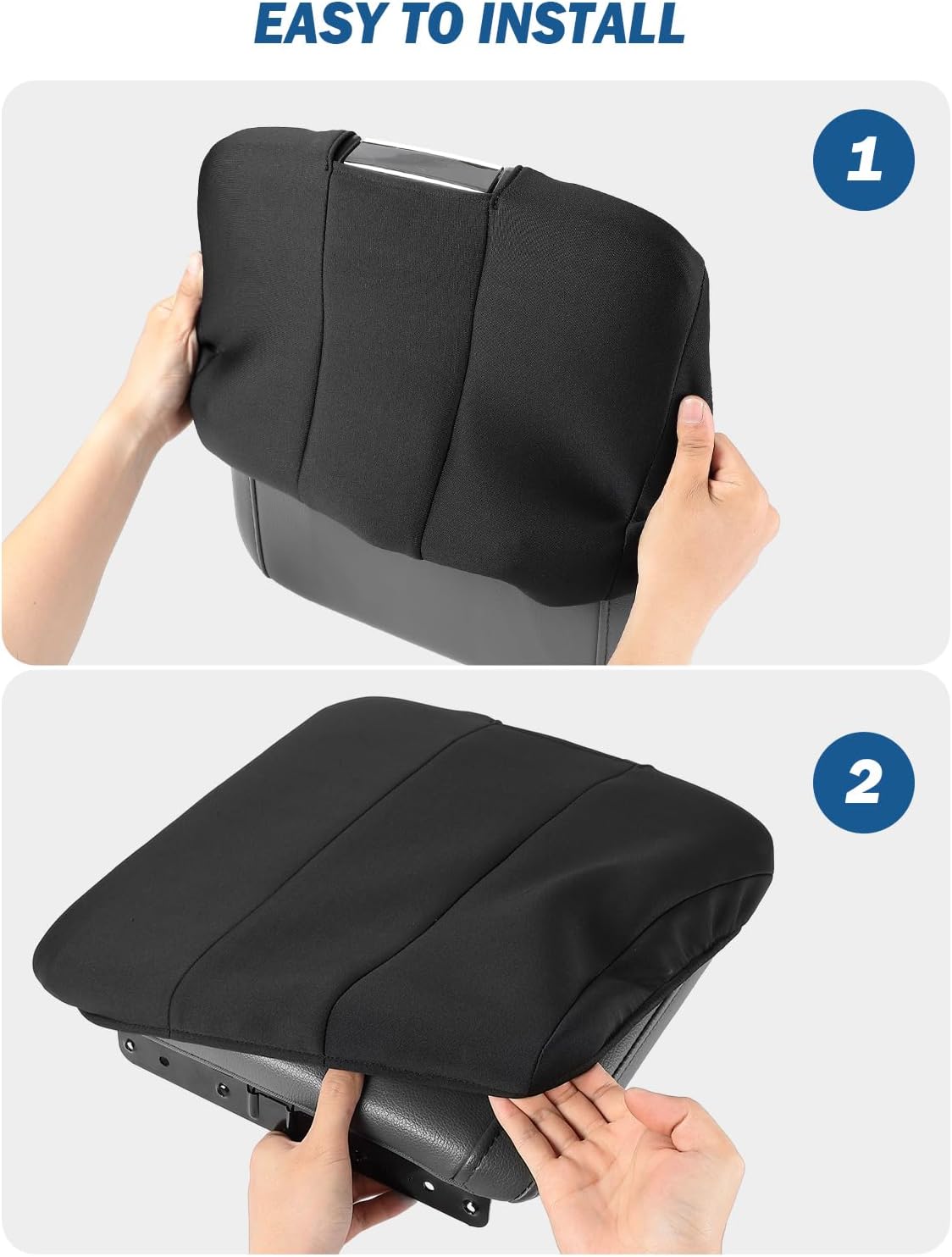 Thumbnail 1 de JOYTUTUS Center Console Cover for Ram 1500/2500/3500 (2013-2026) Jump Seat Console — Neoprene Arm Rest Cover