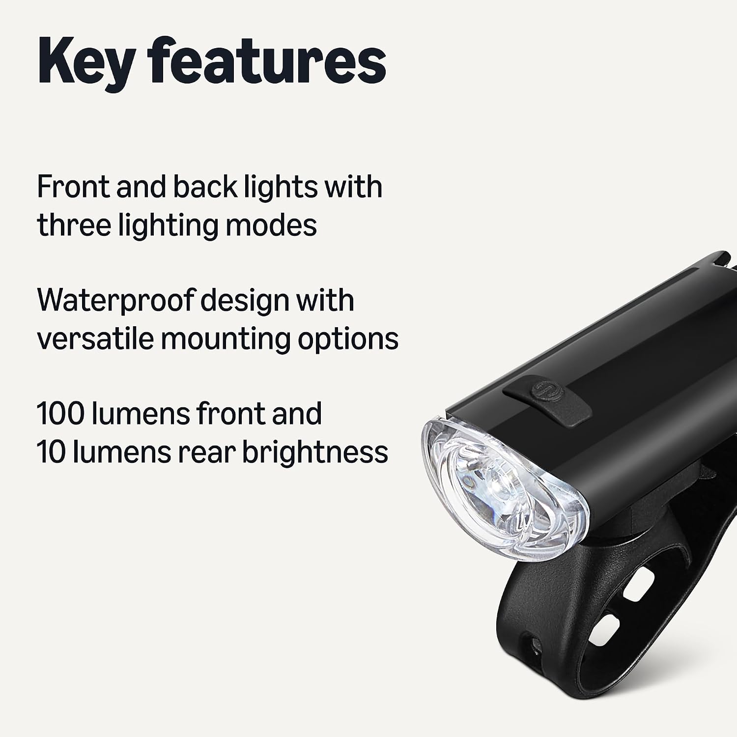 Thumbnail 1 de Amazon Basics Set Luci Bici LED 100 lumen