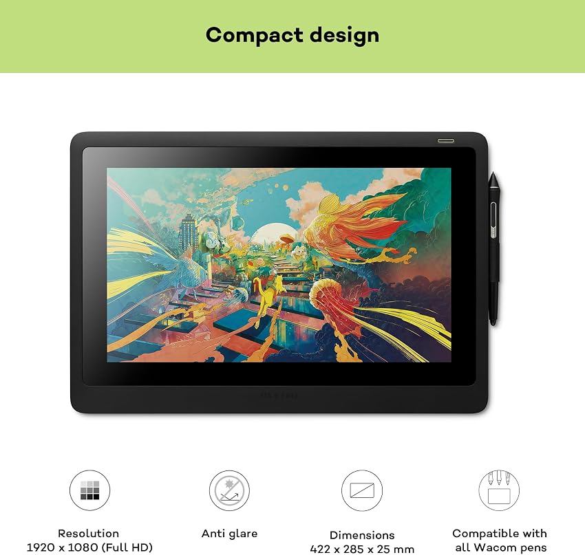 Detalle de Wacom Cintiq 16 Monitor interactivo 16" para dibujo