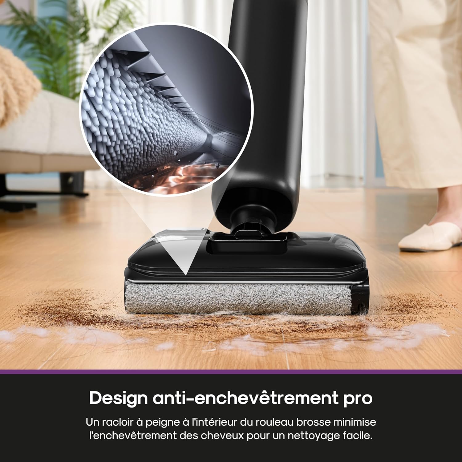 Thumbnail 6 de EUREKA FloorShine 460 : aspirateur laveur inclinable à 180° pour nettoyer sous les meubles