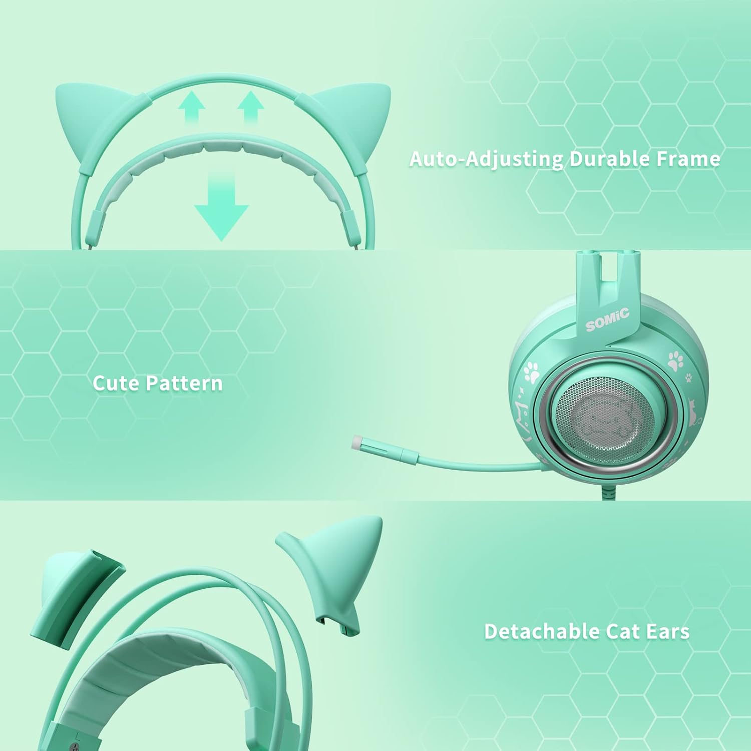 Thumbnail 4 de Somic G951S Green Gaming Headset