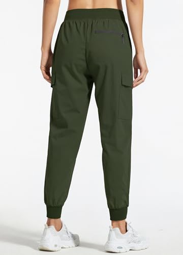 Detalle de Libin Pantaloni Trekking Donna Cargo Jogger Estivi 29" Army Green M