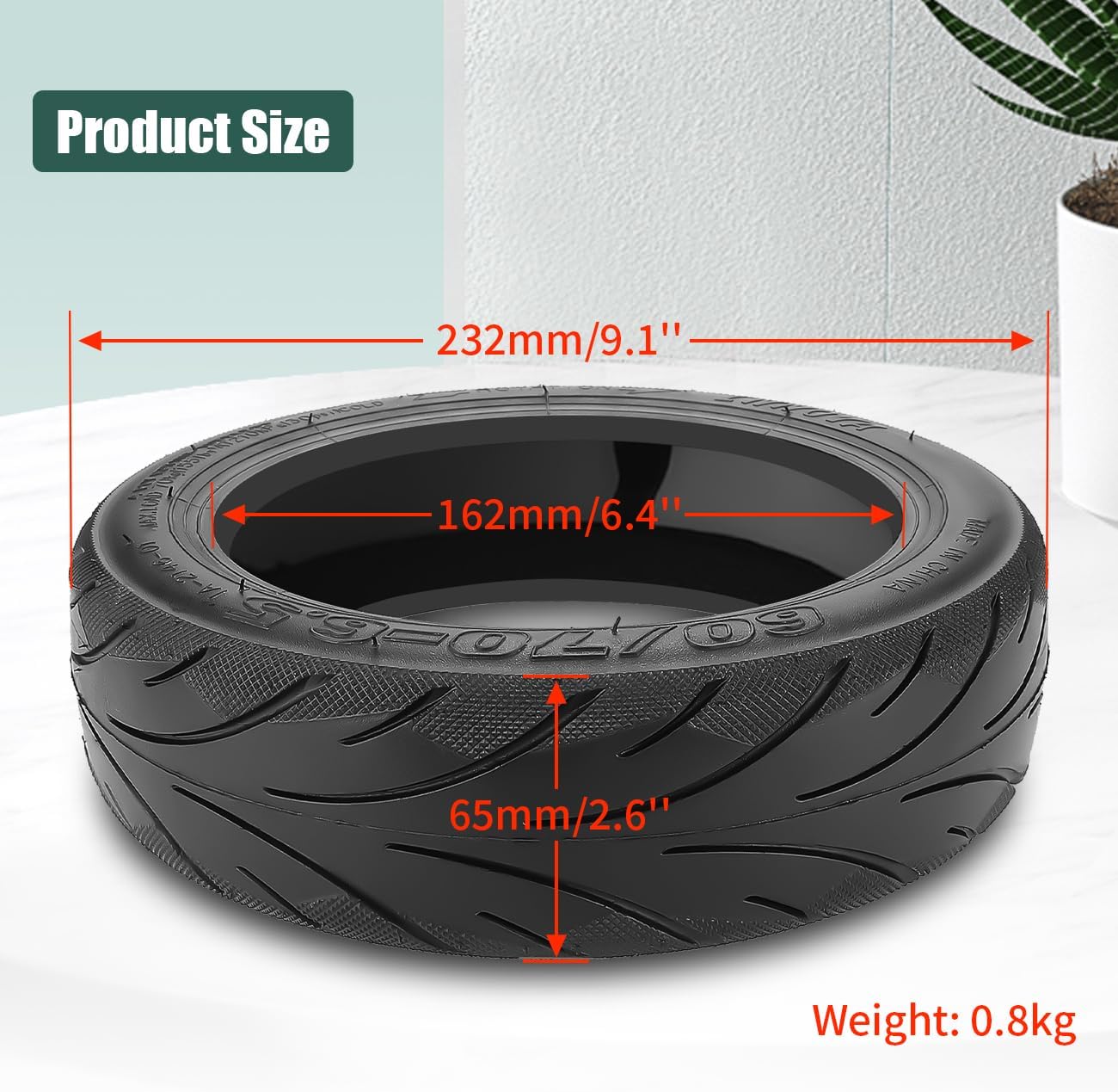 Thumbnail 3 de Prodroam 10 Zoll Tubeless Reifen 60/70-6.5 – selfheilend, pannensicher