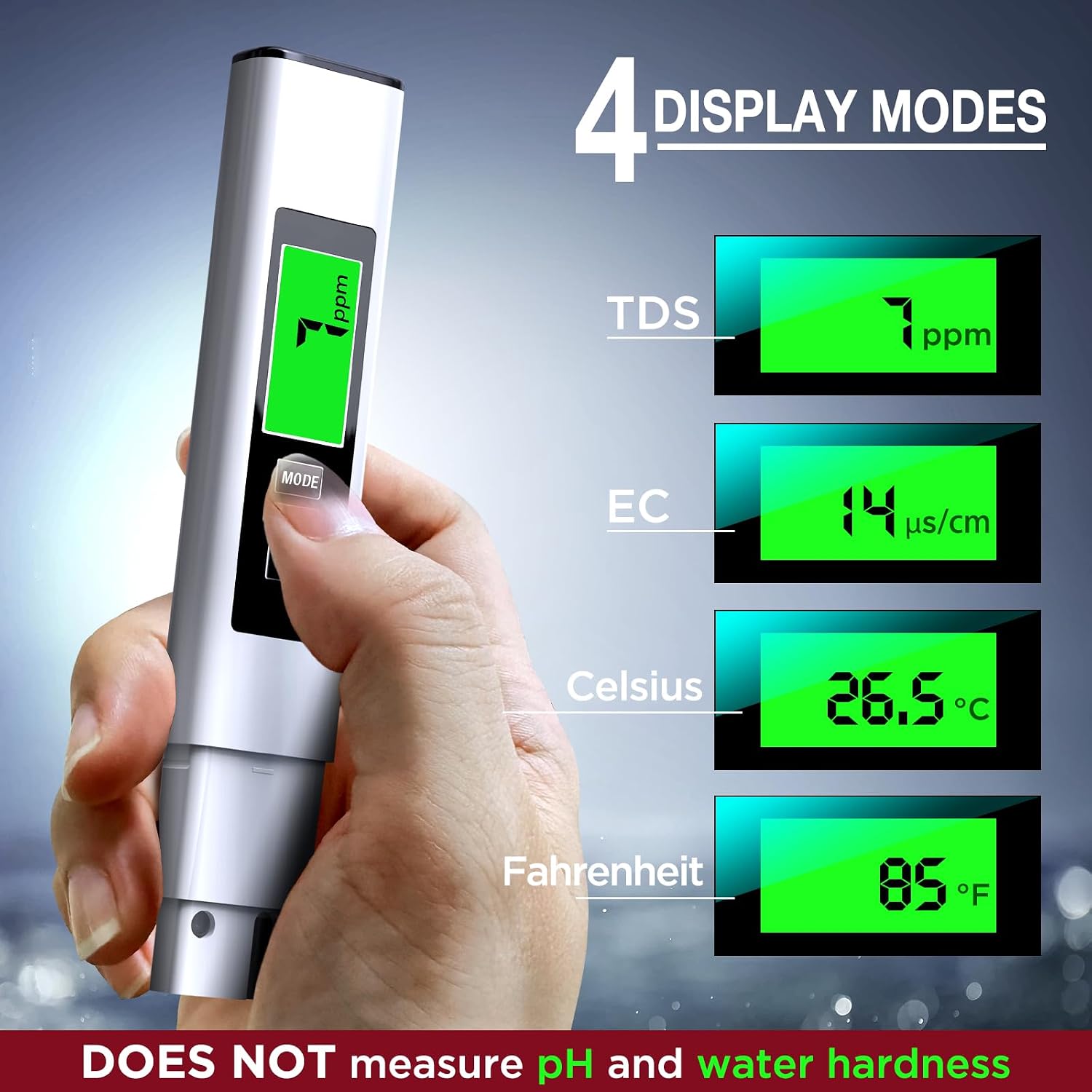 Thumbnail 1 de MEXYBE A2 4-in-1 Digital Water Tester for TDS, EC, and Temperature