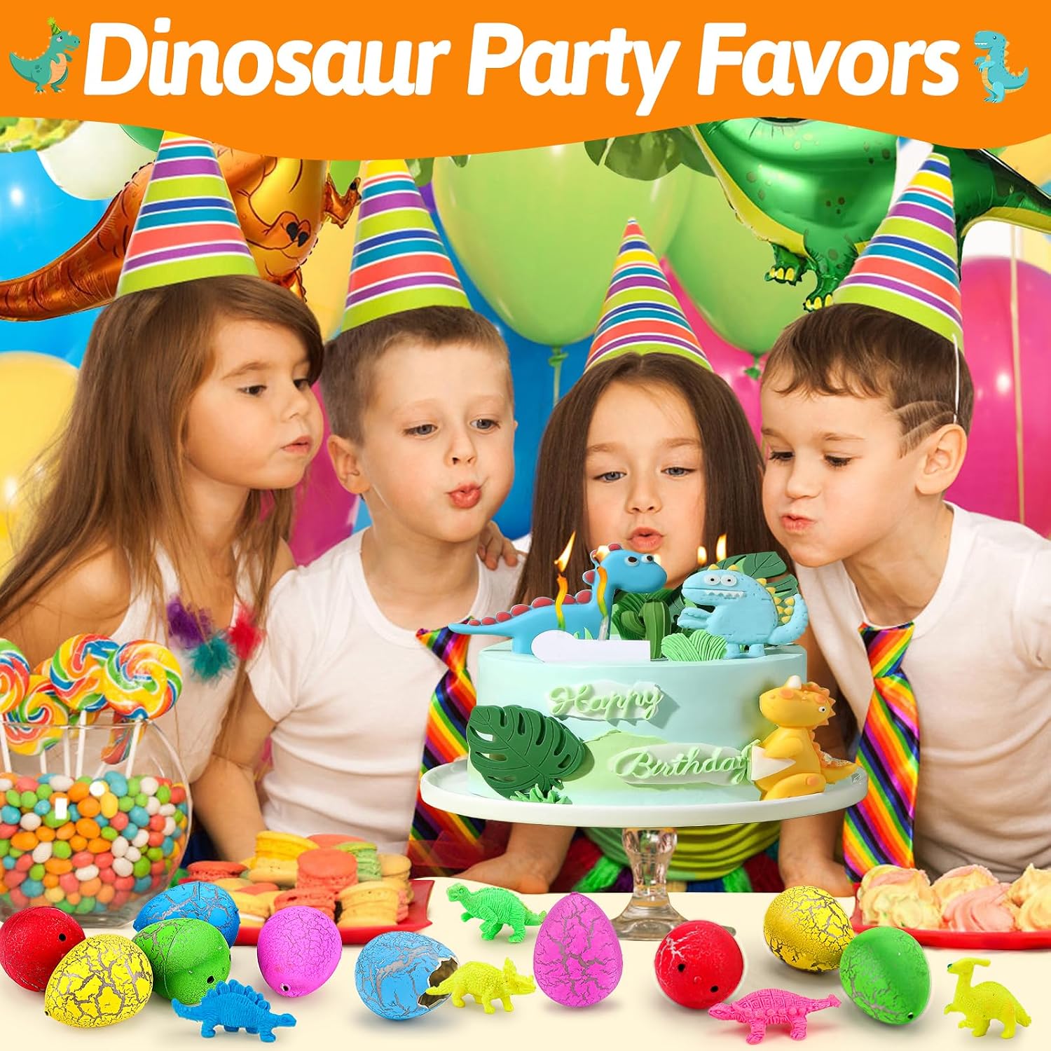 Detalle de 30PCS Large Hatching Dinosaur Eggs Toy Set