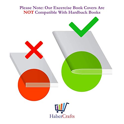 Detalle 2 de Habercrafts A4 Book Cover Protectors – Clear 12-pack, 150µm Thick
