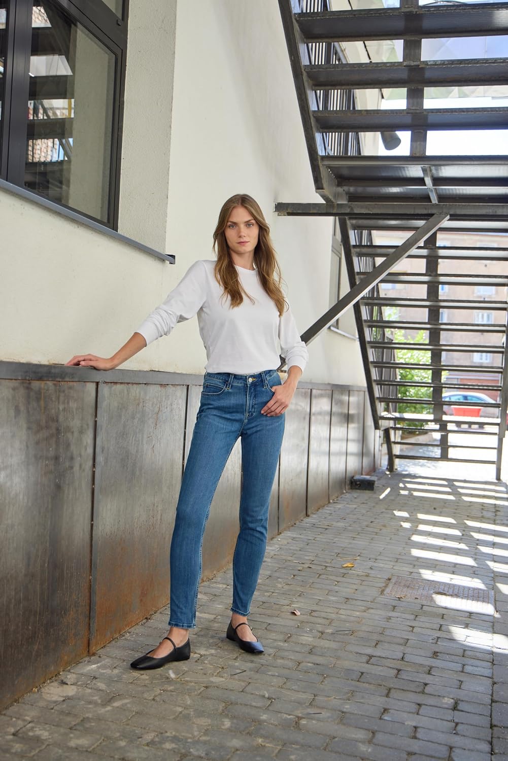 Thumbnail 2 de CHIC by LEE Skinny-Jeans hohem Bund