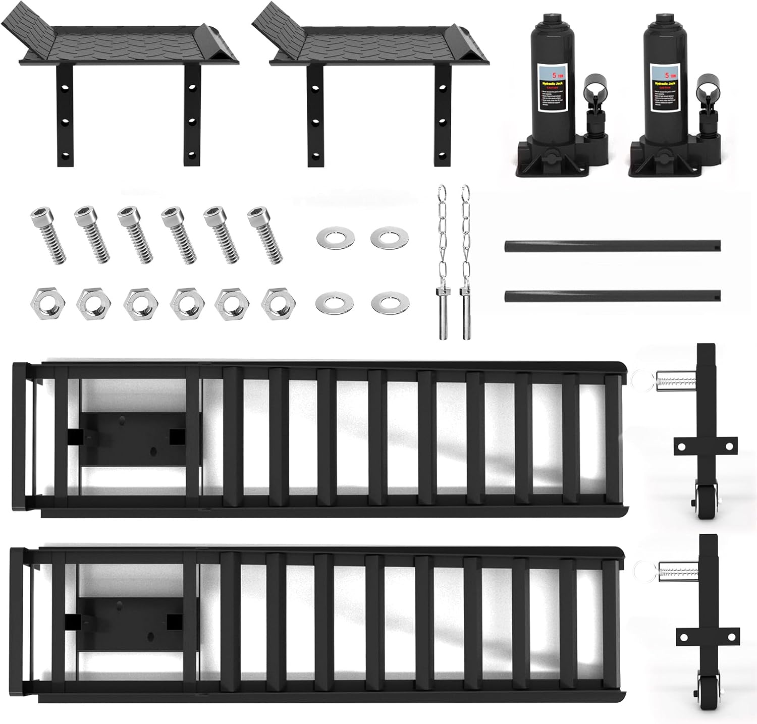 Detalle de LOCKIETTA Hydraulic Car Ramps, 9–14.2-inch lift