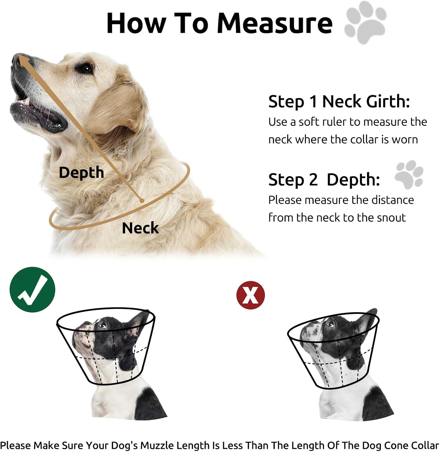 Thumbnail 2 de PUZAUKAL Halskrause Hund Weich nach OP – verstellbarer Leckschutzkragen (Schwarz, S)