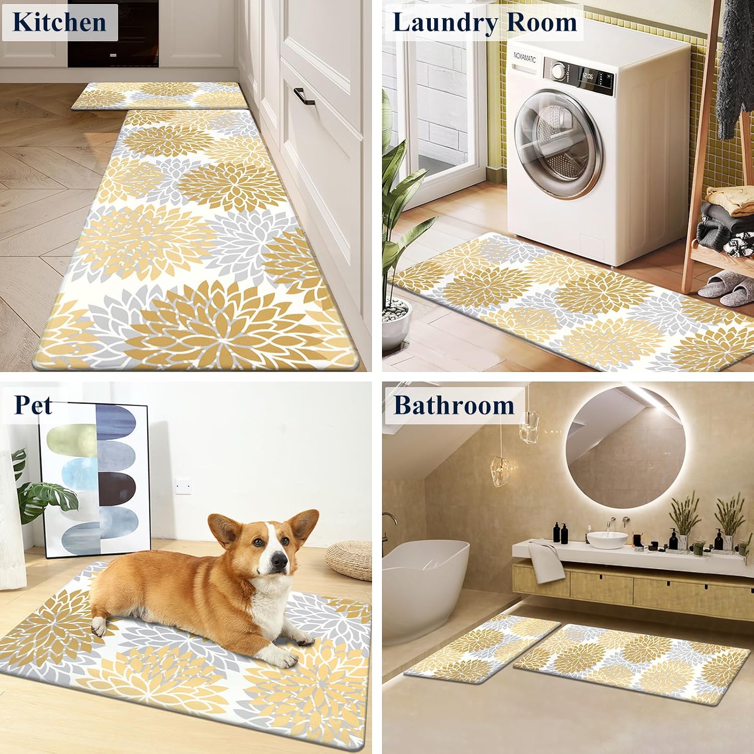 Detalle de HEBE anti fatigue kitchen mats 0.4 inch