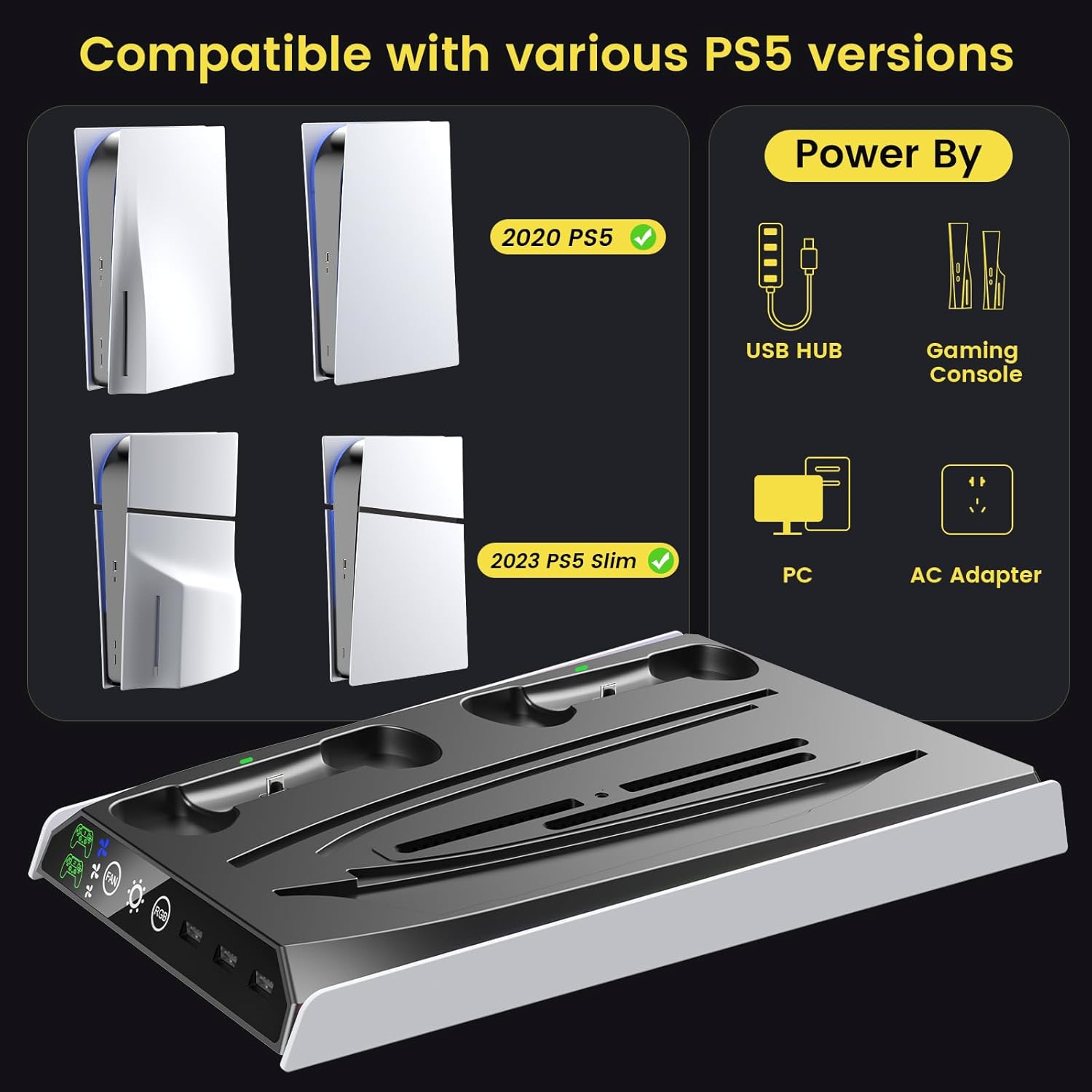 Thumbnail 5 de Fenolical PS5 Cooling Stand 3-Level