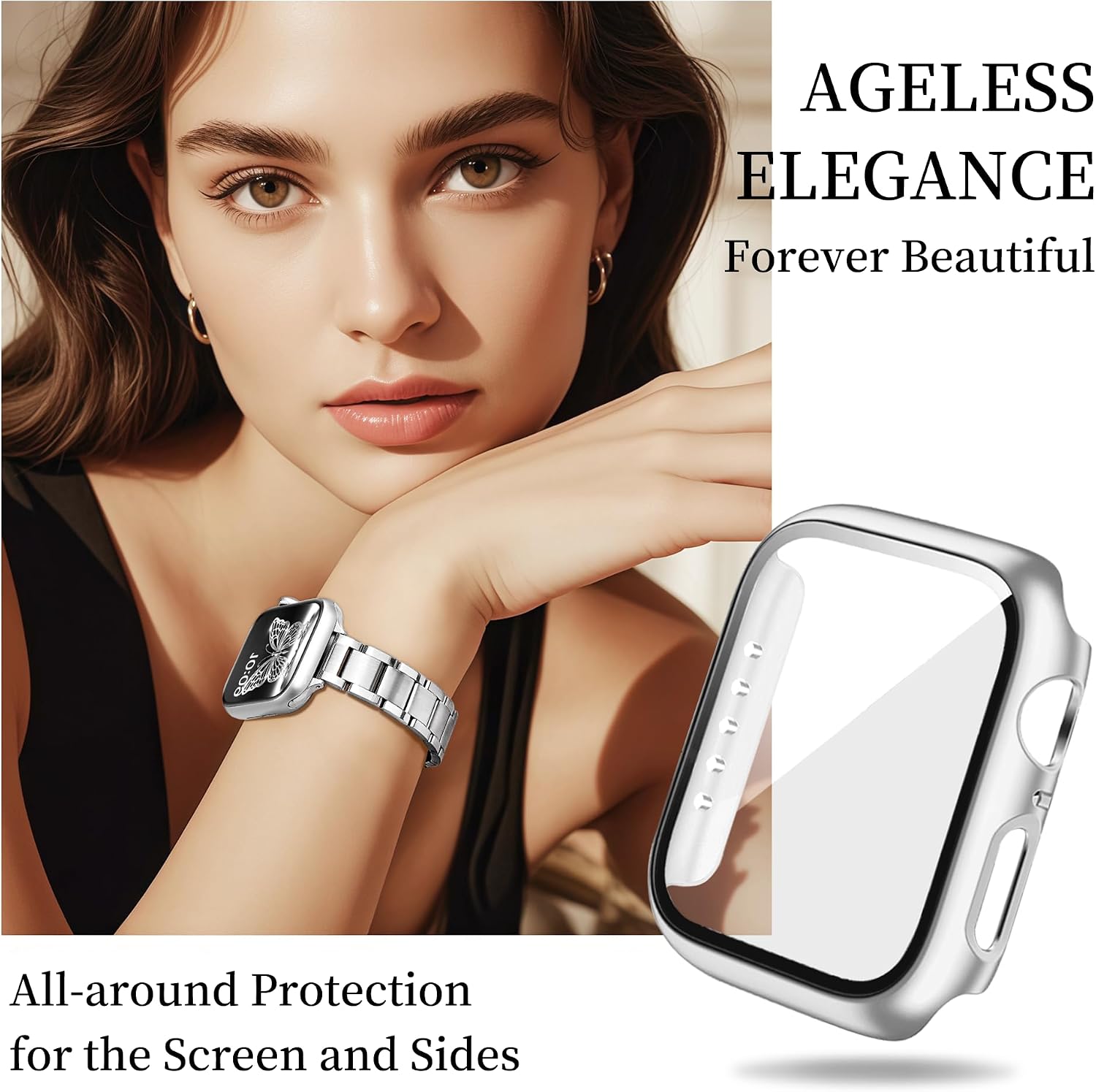 Detalle de G-ficu Slim metal Apple Watch strap 14mm