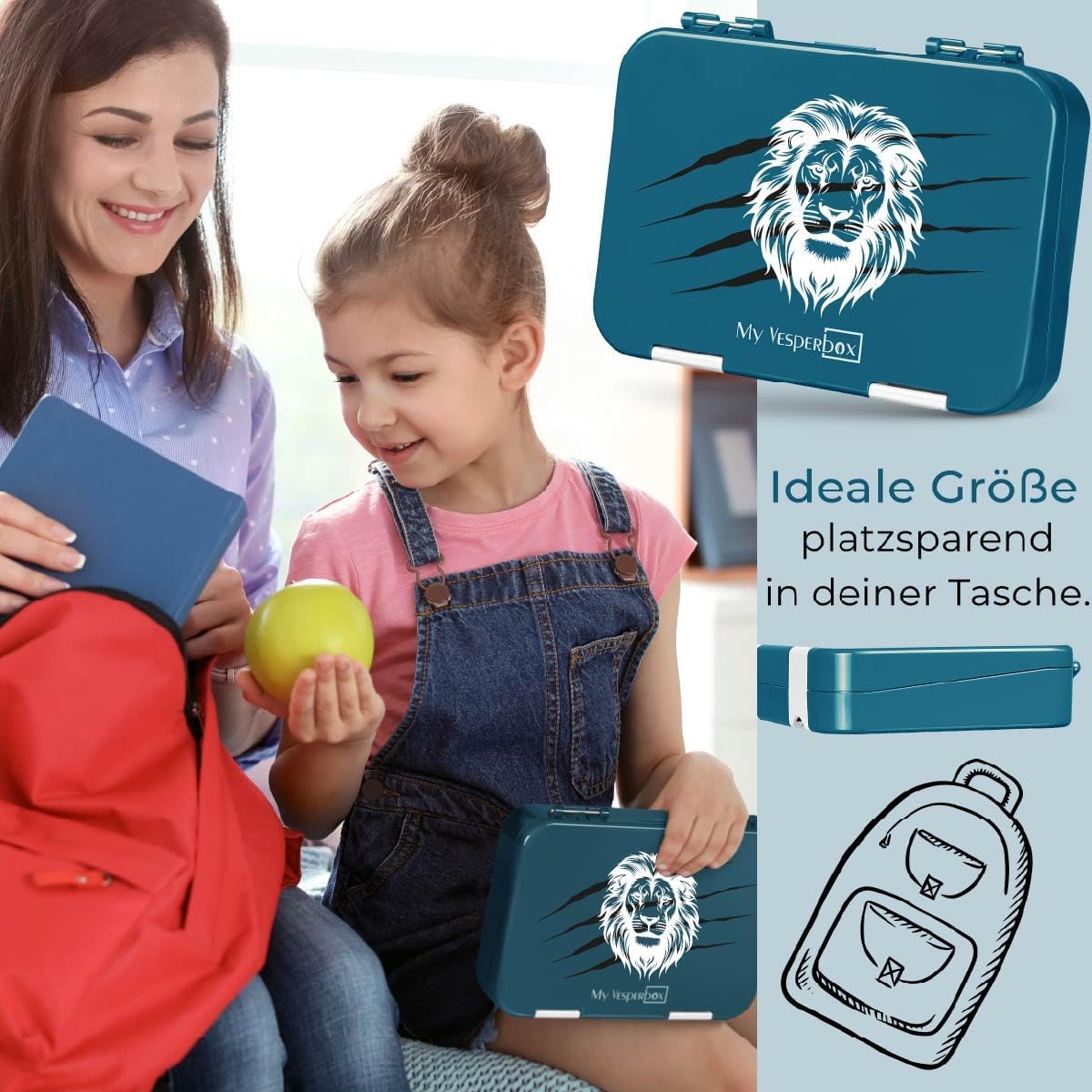 Thumbnail 3 de My Vesperbox® Brotdose für Kinder mit Fächern [LEN] – Bento Box mit Trennfächern