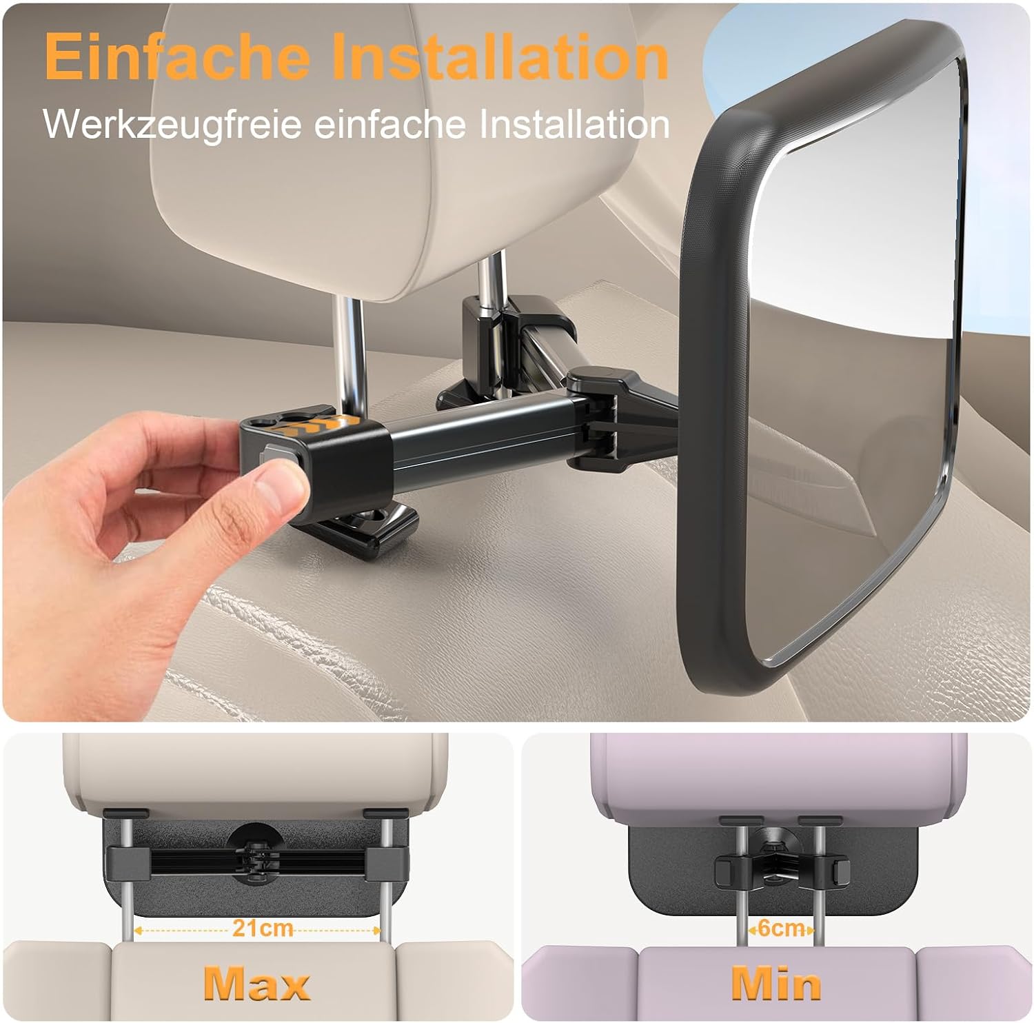 Thumbnail 5 de Spiegel Auto Baby Rückbank 360° Drehbar