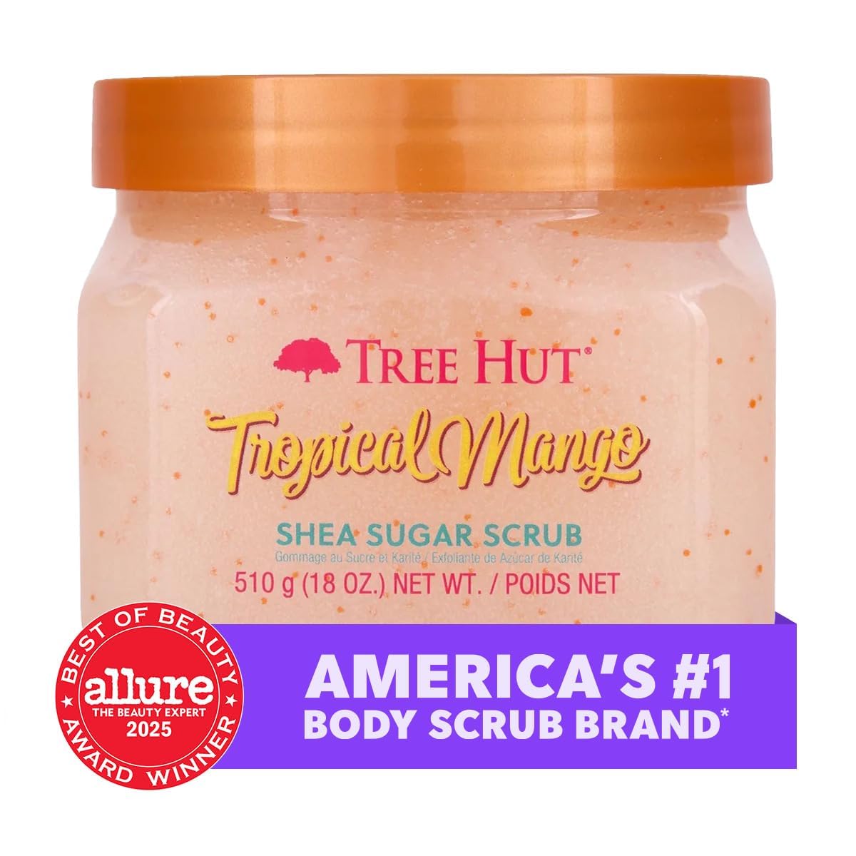 Thumbnail 3 de Tree Hut 700306 Tropical Mango Body Scrub, 18 oz Sugar Exfoliator